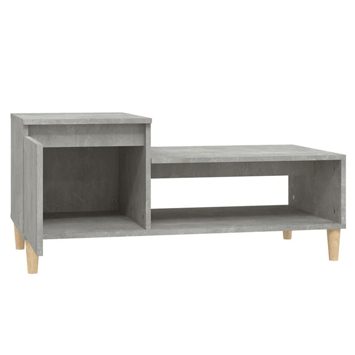 Coffee Table Concrete Grey 100X50X45 Cm Engineered Wood Nxooxn