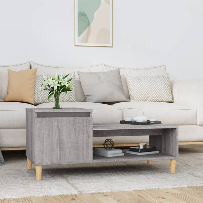 Coffee Table Grey Sonoma 100X50X45 Cm Engineered Wood Nxootb