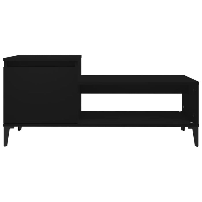 Coffee Table Black 100X50X45 Cm Engineered Wood Nxoott