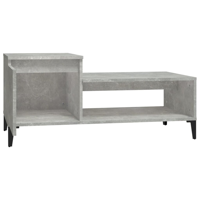 Coffee Table Concrete Grey 100X50X45 Cm Engineered Wood Nxootl