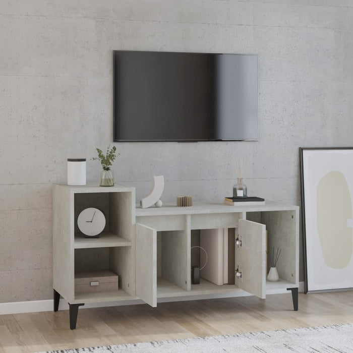 Tv Cabinet Concrete Grey 100X35X55 Cm Engineered Wood Nxoona