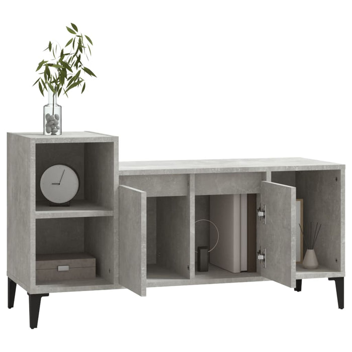 Tv Cabinet Concrete Grey 100X35X55 Cm Engineered Wood Nxoona