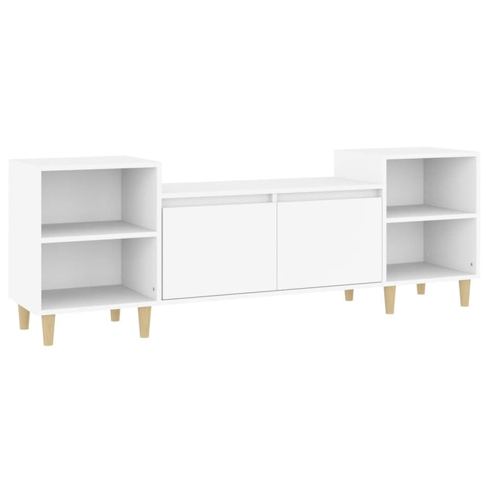Tv Cabinet White 160X35X55 Cm Engineered Wood Nxoonn