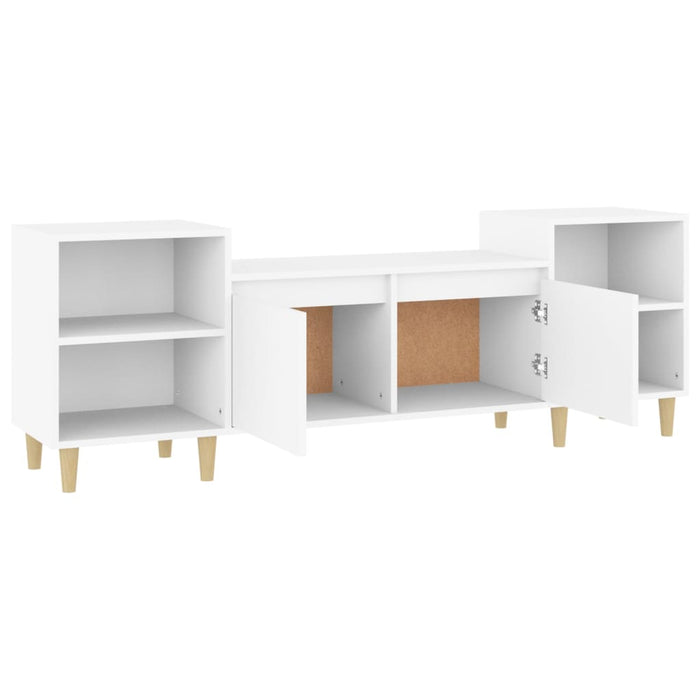 Tv Cabinet White 160X35X55 Cm Engineered Wood Nxoonn