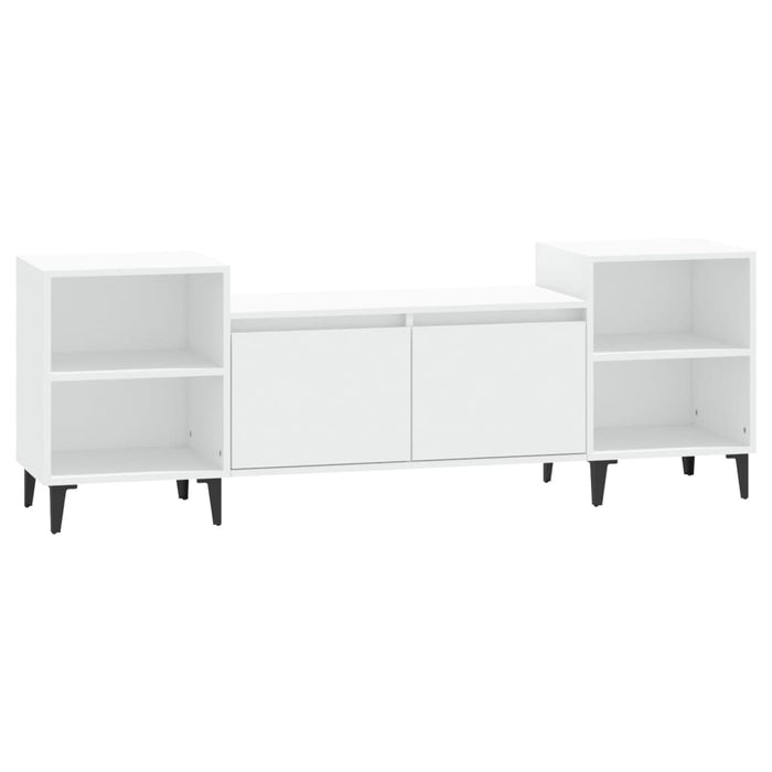 Tv Cabinet White 160X35X55 Cm Engineered Wood Nxookl
