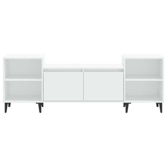 Tv Cabinet White 160X35X55 Cm Engineered Wood Nxookl