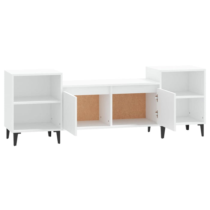 Tv Cabinet White 160X35X55 Cm Engineered Wood Nxookl