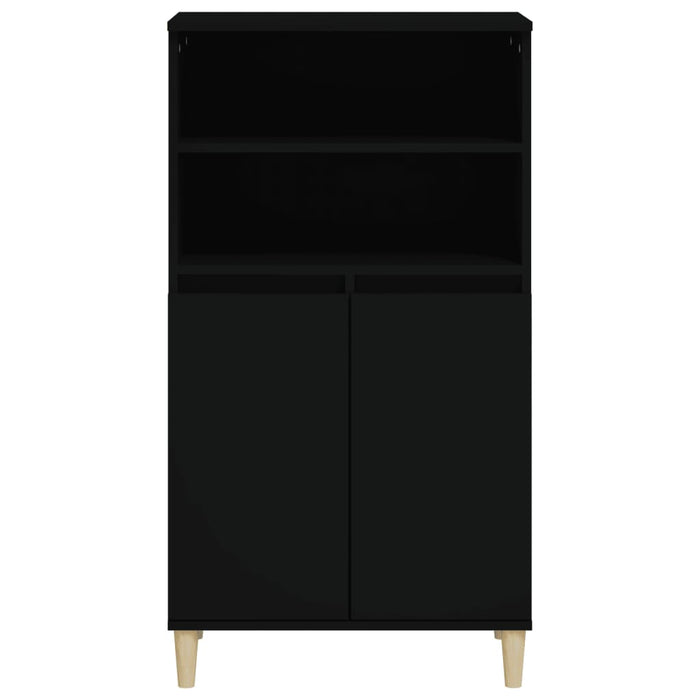 Highboard Black 60X36X110 Cm Engineered Wood Nxoxxo