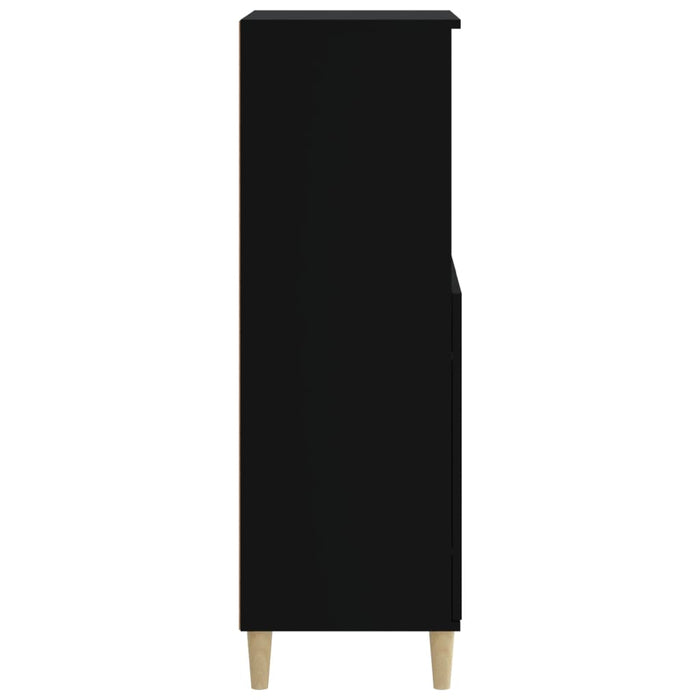 Highboard Black 60X36X110 Cm Engineered Wood Nxoxxo