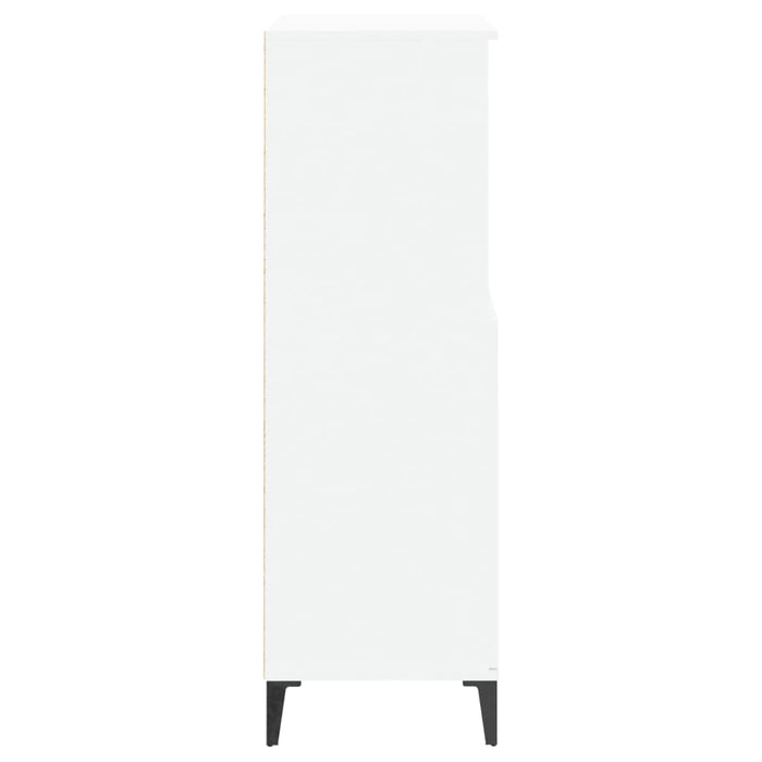 Highboard White 60X36X110 Cm Engineered Wood Nxoxxn