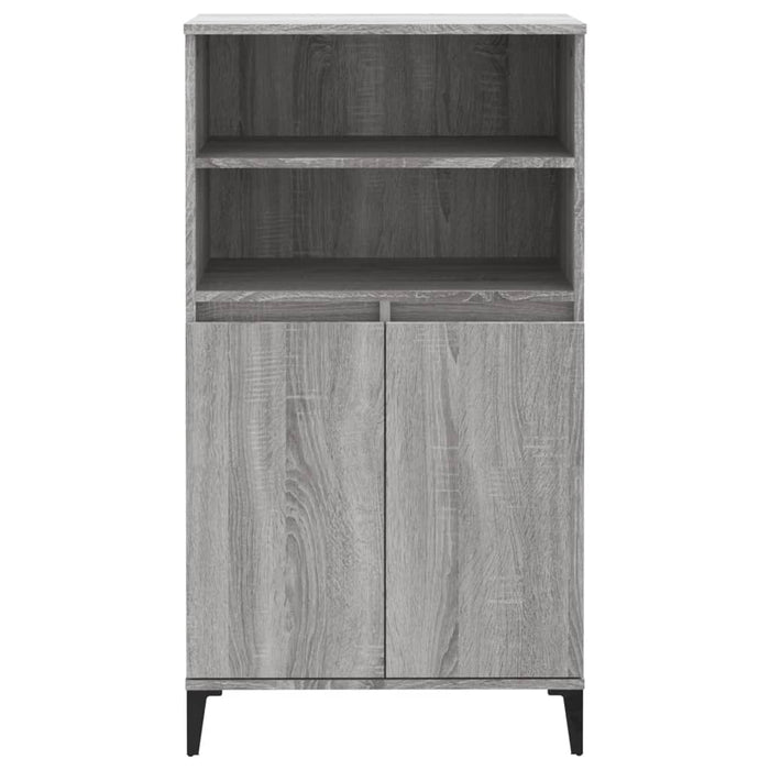 Highboard Grey Sonoma 60X36X110 Cm Engineered Wood Nxoxta