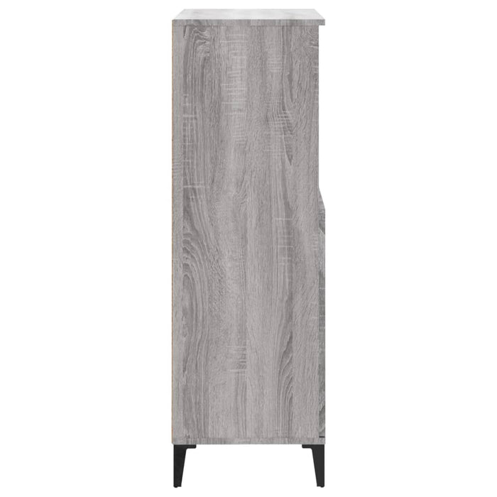 Highboard Grey Sonoma 60X36X110 Cm Engineered Wood Nxoxta
