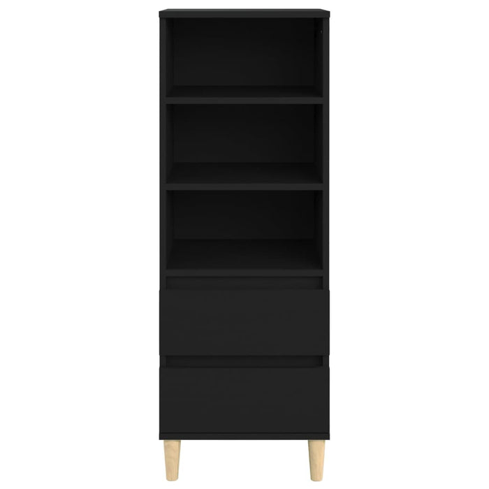 Highboard Black 40X36X110 Cm Engineered Wood Nxoxti