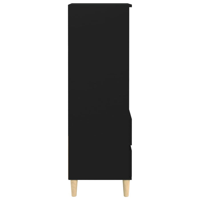 Highboard Black 40X36X110 Cm Engineered Wood Nxoxti