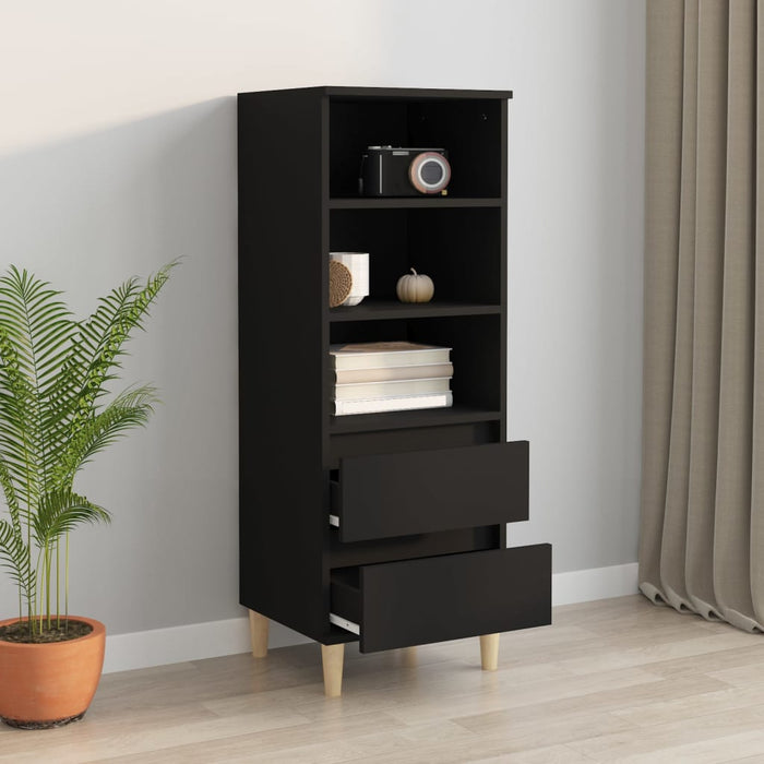 Highboard Black 40X36X110 Cm Engineered Wood Nxoxti