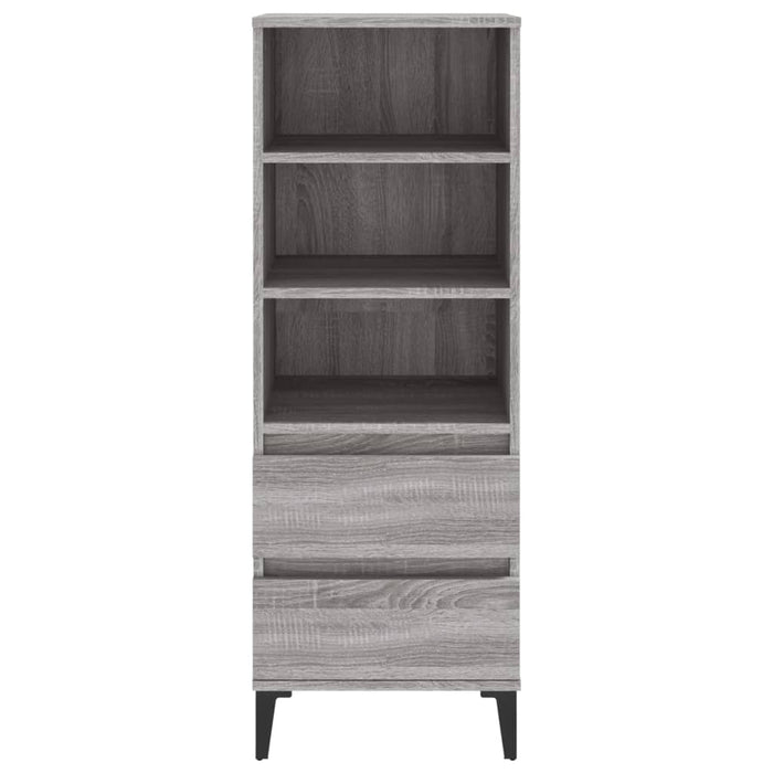 Highboard Grey Sonoma 40X36X110 Cm Engineered Wood Nxoxpb