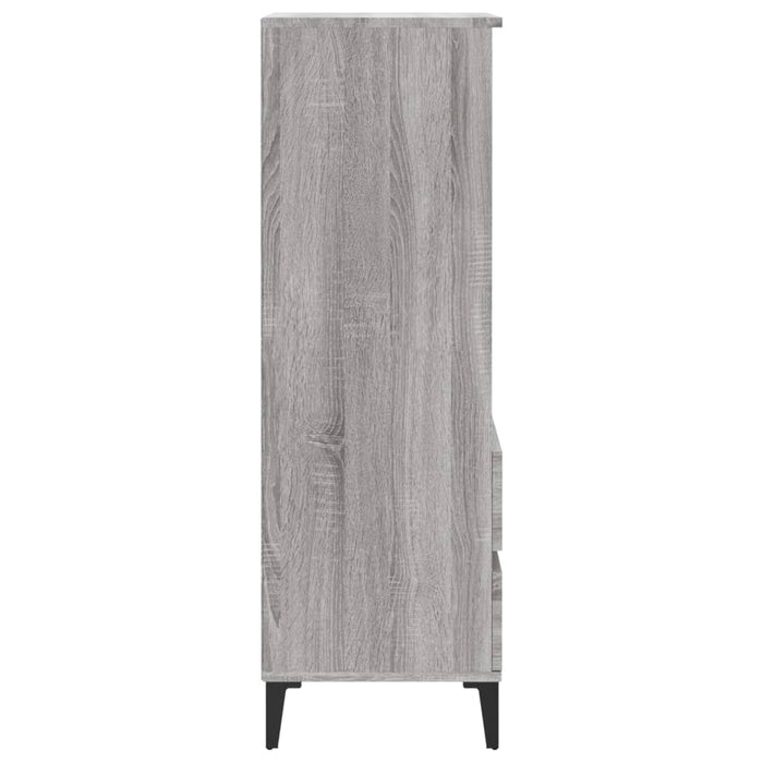 Highboard Grey Sonoma 40X36X110 Cm Engineered Wood Nxoxpb