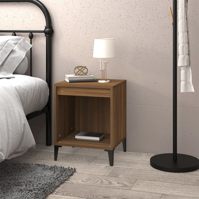 Bedside Cabinet Brown Oak 40X35X50 Cm Nxonnn