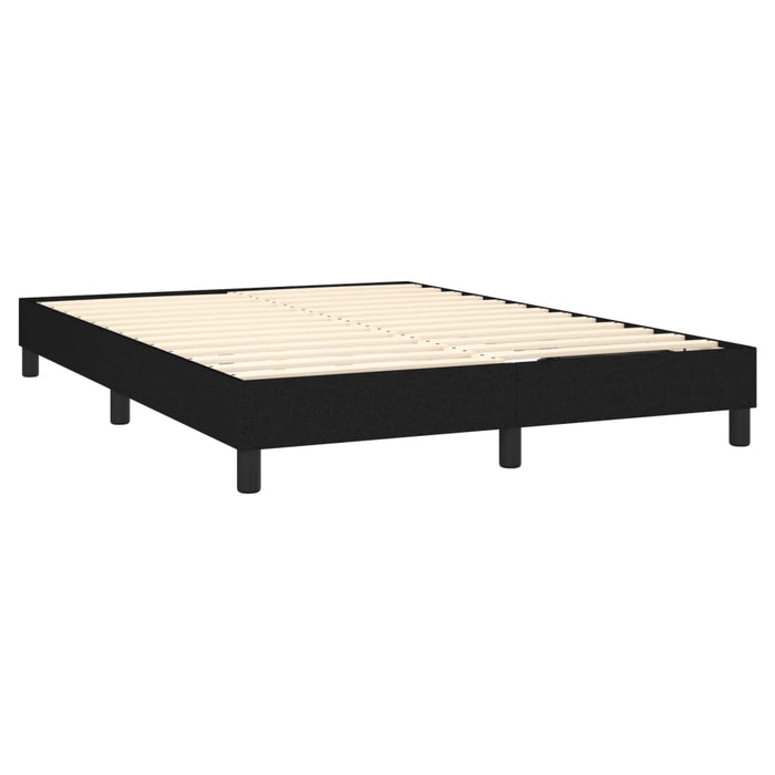 Queen Size Box Spring Bed Frame Black Fabric Toxbppk