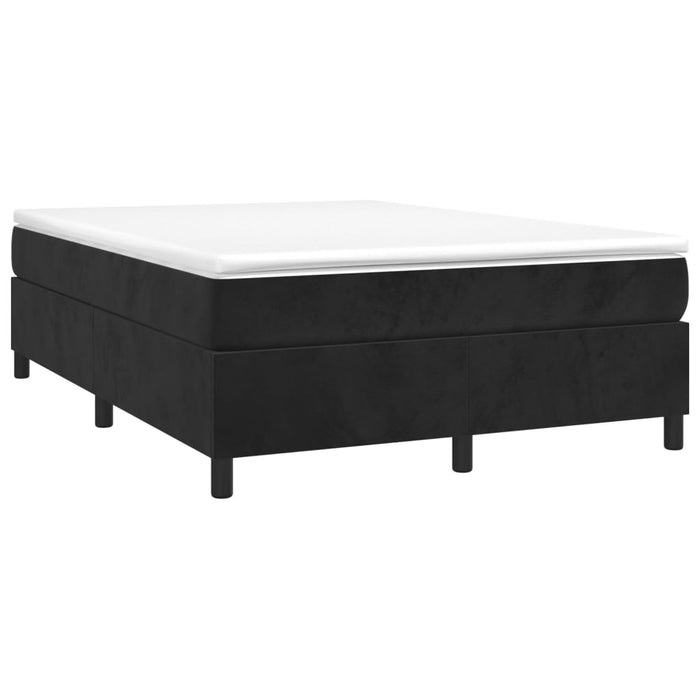 Double Size Box Spring Bed Frame Black Velvet Toxoopx