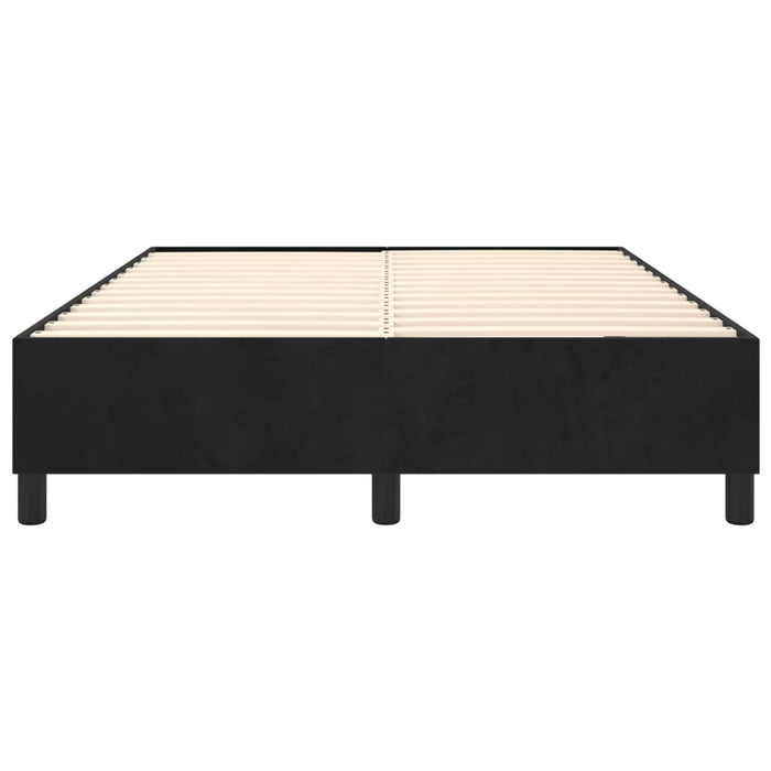 Double Size Box Spring Bed Frame Black Velvet Toxoopx