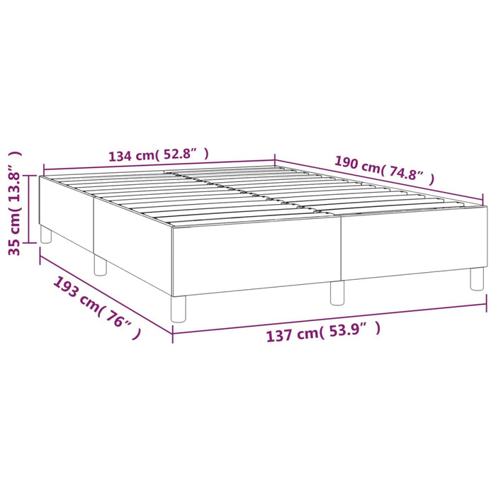 Double Size Box Spring Bed Frame Black Velvet Toxoopx