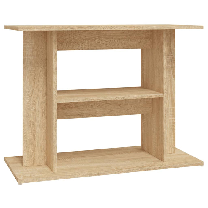 Aquarium Stand Sonoma Oak 80X35X60 Cm Engineered Wood Nttpin