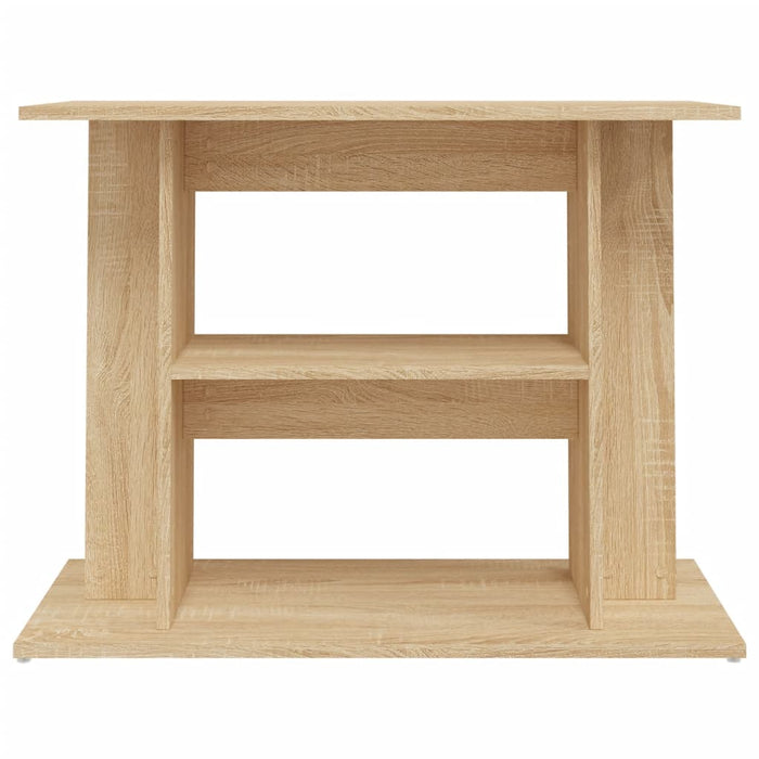 Aquarium Stand Sonoma Oak 80X35X60 Cm Engineered Wood Nttpin