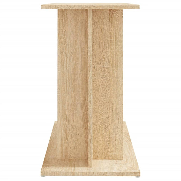 Aquarium Stand Sonoma Oak 80X35X60 Cm Engineered Wood Nttpin