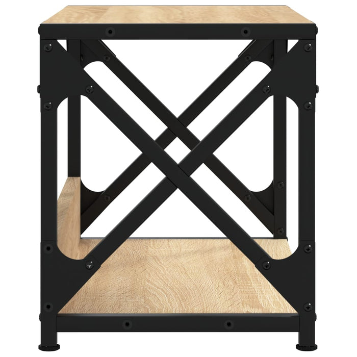 Printer Stand 2-Tier Sonoma Oak 44X26X31.5 Cm Engineered Wood Nttkno