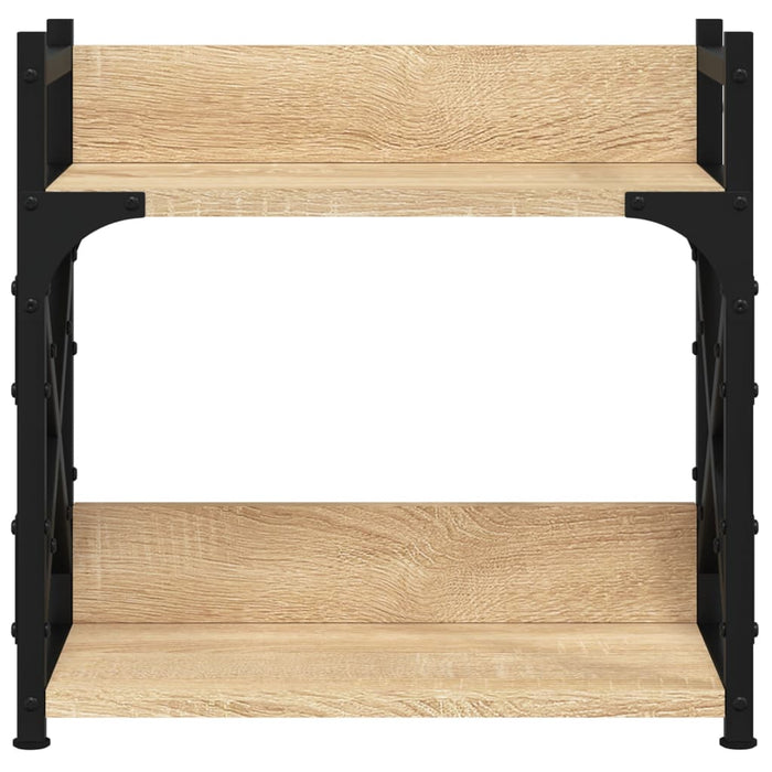 Printer Stand 2-Tier Sonoma Oak 40X20X40 Cm Engineered Wood Nttkko