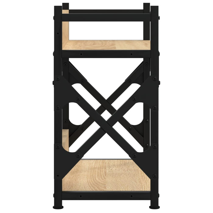 Printer Stand 2-Tier Sonoma Oak 40X20X40 Cm Engineered Wood Nttkko