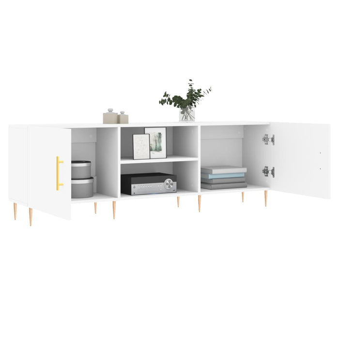 Tv Cabinet White 150X30X50 Cm Engineered Wood Nxkbna
