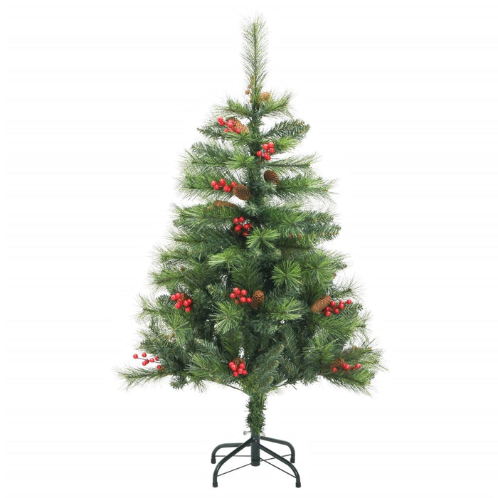 Artificial Hinged Christmas Tree With Cones And Berries 150 Cm Tpiibl