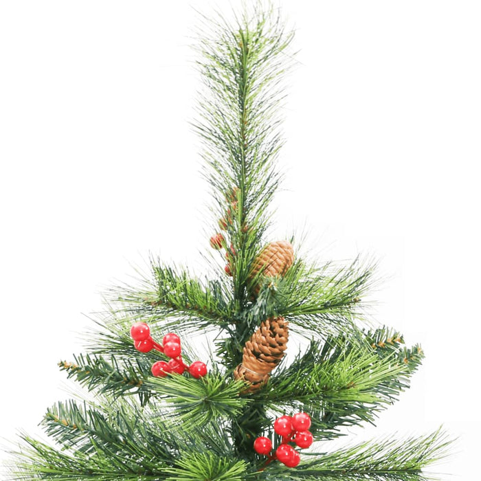 Artificial Hinged Christmas Tree With Cones And Berries 150 Cm Tpiibl