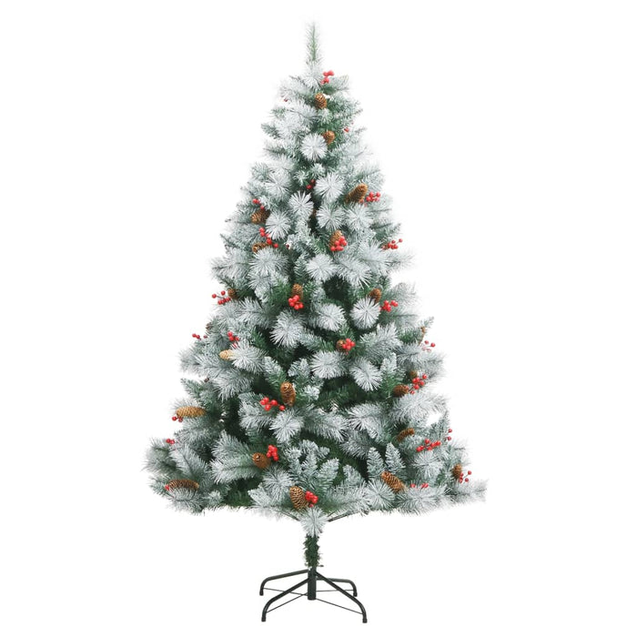 Artificial Hinged Christmas Tree With Cones And Berries 180 Cm Tpiiox