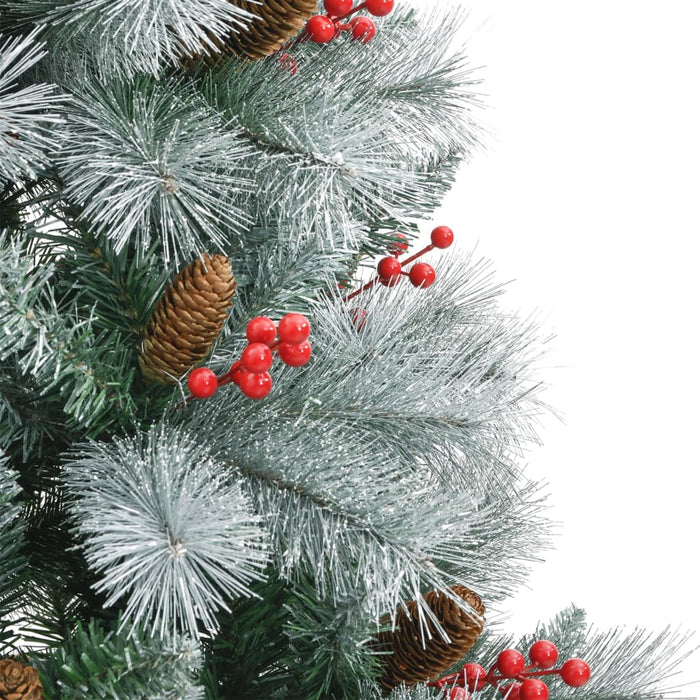Artificial Hinged Christmas Tree With Cones And Berries 180 Cm Tpiiox