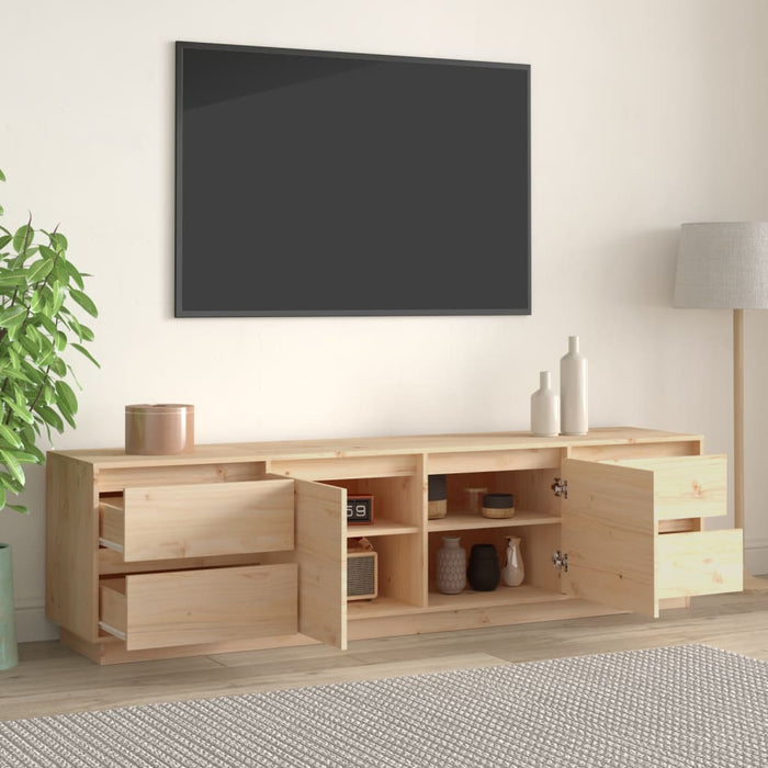 Tv Cabinet 176X37X47.5 Cm Solid Wood Pine Noatok