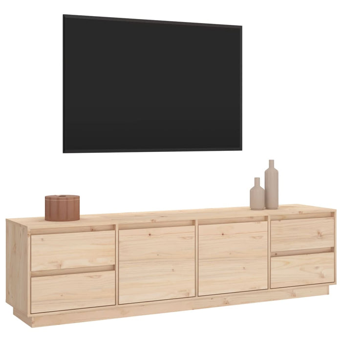 Tv Cabinet 176X37X47.5 Cm Solid Wood Pine Noatok