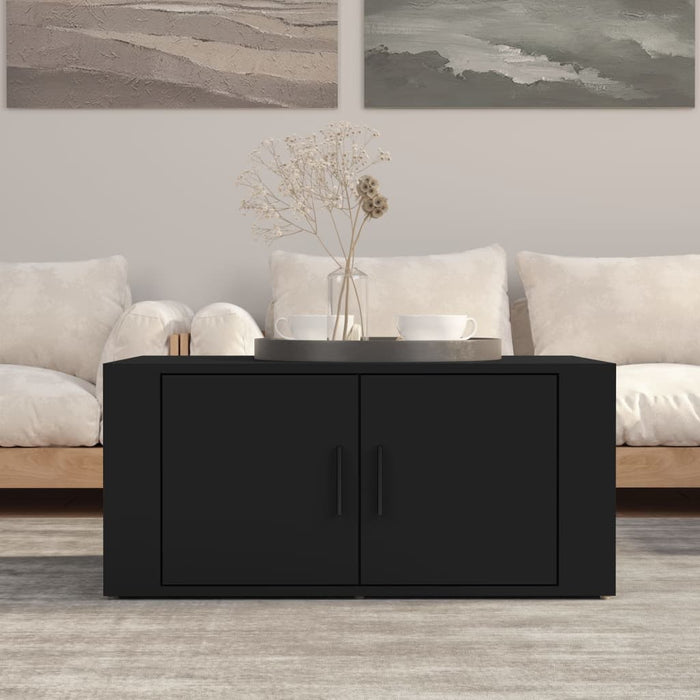 Coffee Table Black 80X50X36 Cm Engineered Wood Nolpot