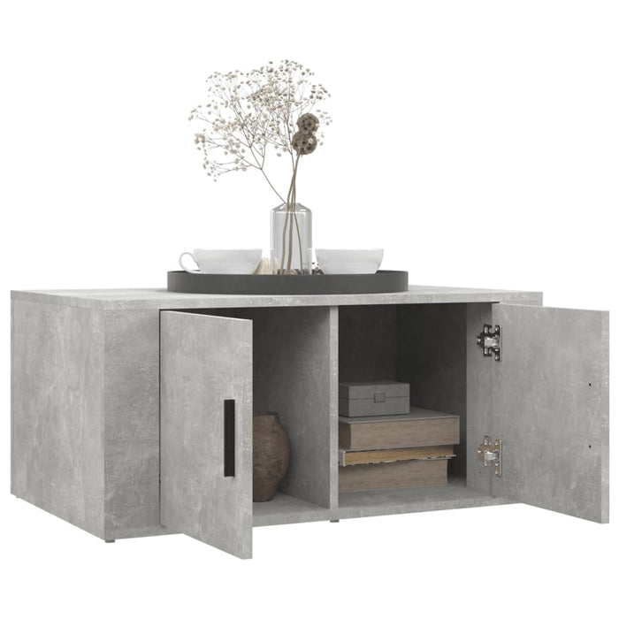 Coffee Table Concrete Grey 80X50X36 Cm Engineered Wood Nolpol