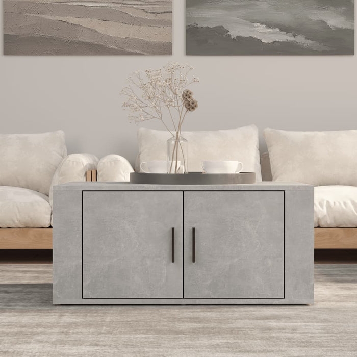 Coffee Table Concrete Grey 80X50X36 Cm Engineered Wood Nolpol