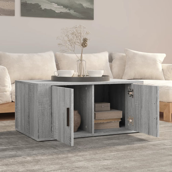 Coffee Table Grey Sonoma 80X50X36 Cm Engineered Wood Nolpon