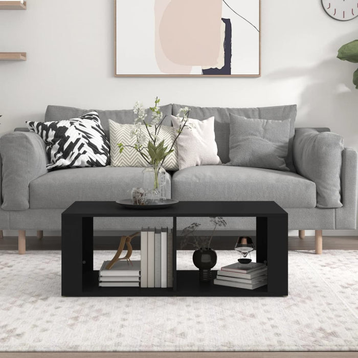 Coffee Table Black 100X50X36 Cm Engineered Wood Nolpxo