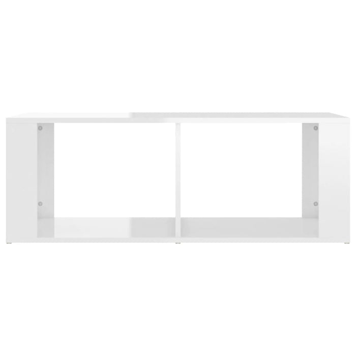Coffee Table Glossy Look White 100X50X36 Cm Engineered Wood Nolpxx