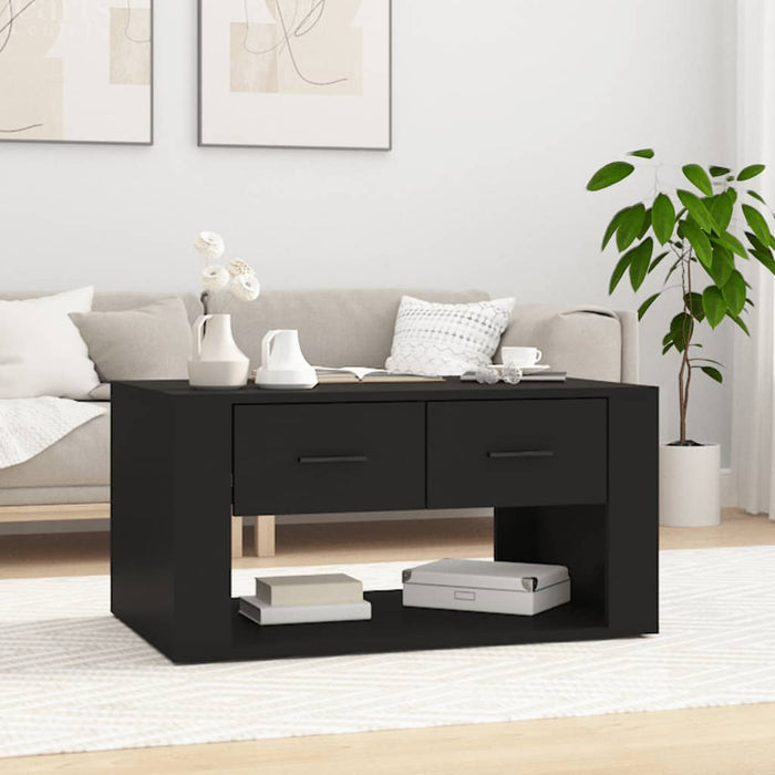 Coffee Table Black 80X50X40 Cm Engineered Wood Nolpxk