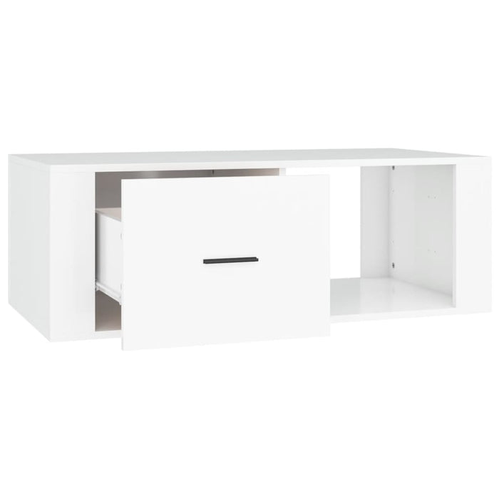 Coffee Table White 100X50.5X35 Cm Engineered Wood Nolptl