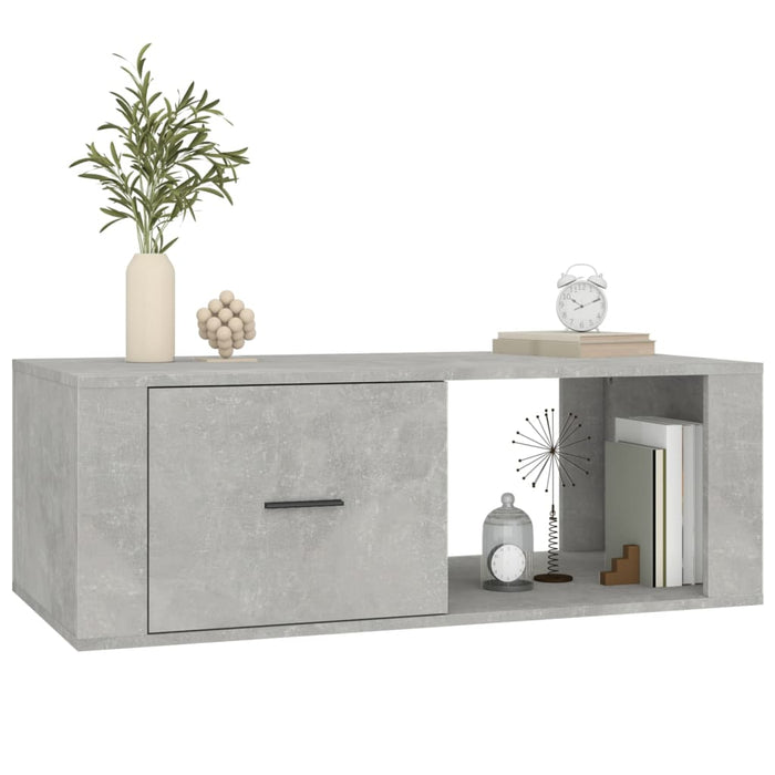 Coffee Table Concrete Grey 100X50.5X35 Cm Engineered Wood Nolpab
