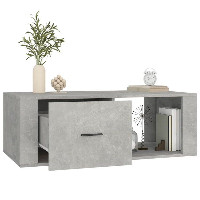 Coffee Table Concrete Grey 100X50.5X35 Cm Engineered Wood Nolpab