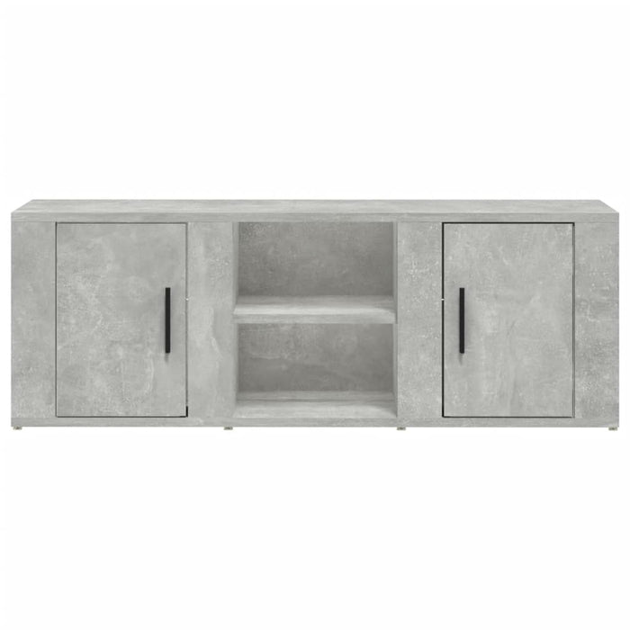 Tv Cabinet Concrete Grey 100X31.5X35 Cm Engineered Wood Nokatx